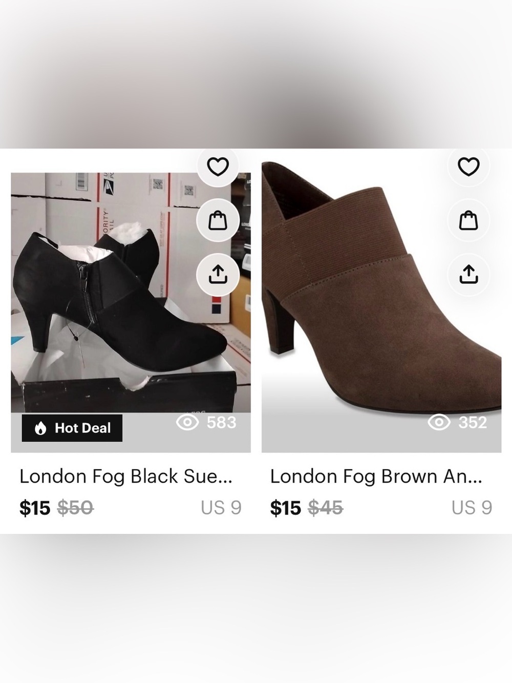 BUNDLE 🎉 ~ 2 for $20 ~ London Fog heels, size 9  (brand new)